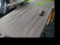 Testlauf digitale Holzrennbahn