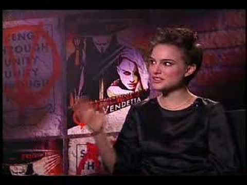Chuck the Movieguy interviews Natalie Portman for the movie V for Vendetta Chuck the Movieguy interviews Natalie Portman for the movie V for Vendetta