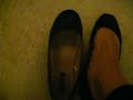my well worn black ballet flats