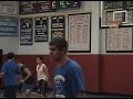garrett steinger, the 2nd worst basketball player ever, throws up one of the most horrific airballs ever seen in the game of basketball... again, for the third time.