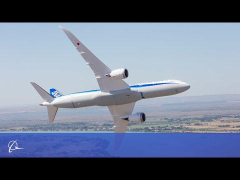 Bailado aéreo de um Dreamliner