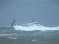 Newfoundland Ferry in massive waves!!