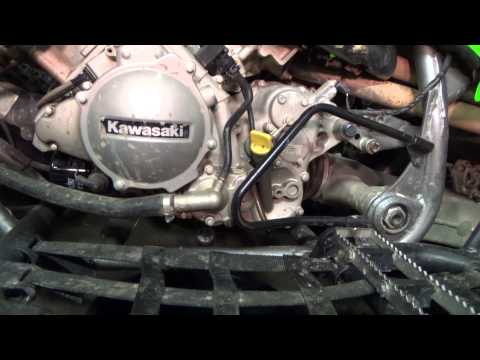 how to change belt on kfx 700