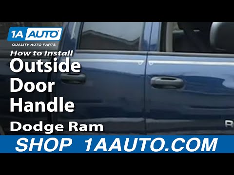 How To Install Repair Replace Rear Outside Door Handle Dodge Ram 02-08 1AAuto.com