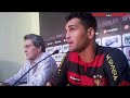 Coletiva de imprensa com o novo atacante do Sport, Gilberto