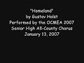 Homeland (2007 Senior High All-County) Homeland (2007 Senior High All-County)