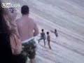 One way to get down a sand dune !