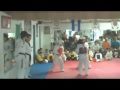 Gimnasio Jaguar - Examen  de taekwondo 260910 Rodrigo Rivas Vs Edgardo Letona