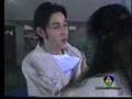 Beautiful female japanese judoka treat a man on tatami
