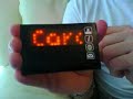 Instructables: Dot matrix business card