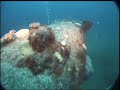 the shipwrecks of bikini as seen in 2001.  lamson, arkansa, and nagato.