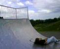 Alex falls of halfpipe