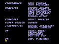 short and catchy. i have no clue what the text says since its all in japanese. oh yeah thats the credits and it is only one screen. is that the smallest staff working on a game?
