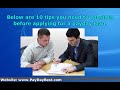 10 Tips When Considering a Payday Loan
