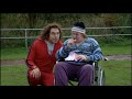 Lou and Andy on the athletics track