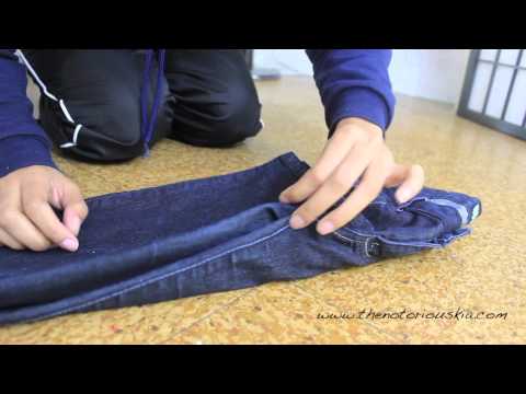 how to properly fold pants