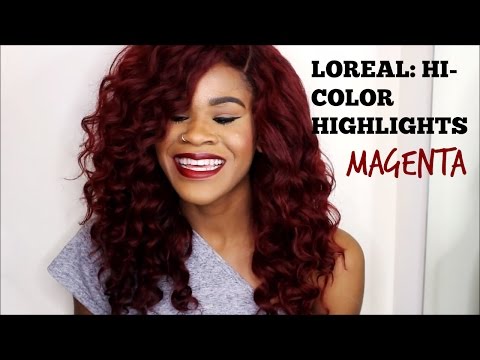 how to dye hair with l'oreal hicolor red