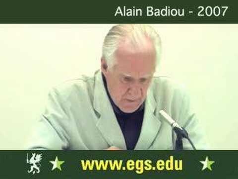 Alain Badiou. Destruction, Negation, ...