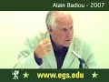 alain badiou  destruction negation subtraction  2007 2/10