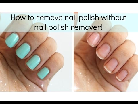how to get nail polish off w
