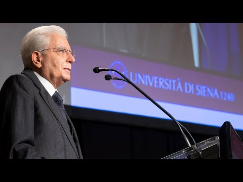 Mattarella all' inaugurazione dell’anno accademico 2021-2022 dell’Università degli Studi di Siena