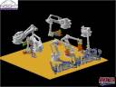 ATS Robotics (Inisght) Spot Welding / Material Handling Simulation (Kawasaki) View 1