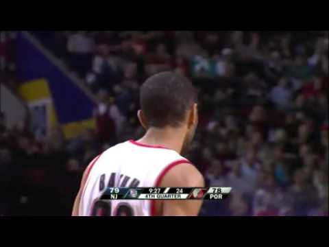 Nicolas Batum’s crazy shot against the Nets