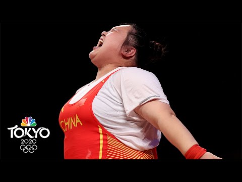 Li Wenwen breaks ALL THREE Olympic records for 87kg+ gold | Tokyo Olympics | NBC Sports