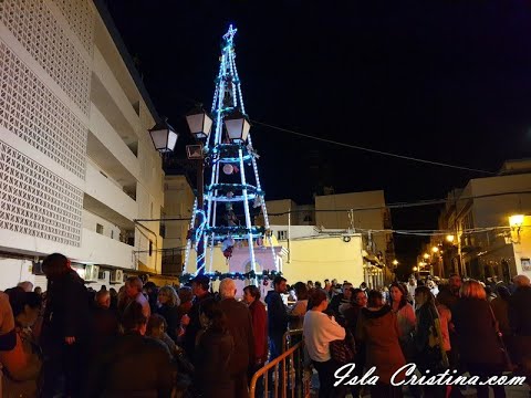 Encendido del Árbol de Navidad de la Barriada de Punta del Caimán