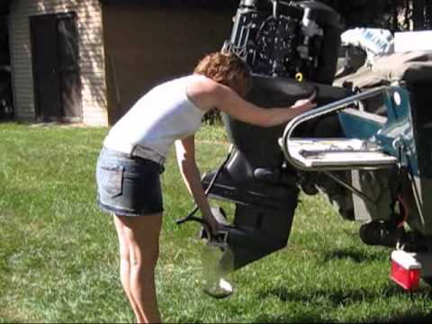 how to drain tilt and trim fluid