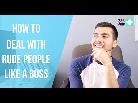 how to react when someone is rude to you