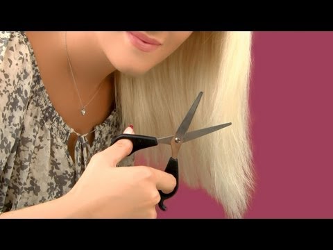 how to trim long hair at home