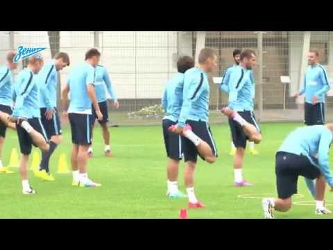 «Зенит» — «Уфа»: открытая тренировка сине-бело-голубых