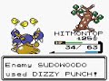 Pokemon Crystal - Sudowoodo Battle