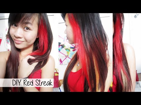 how to dye one strip of hair