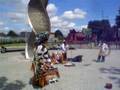 Native Indian Performers outside the Stratford Station