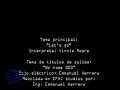 promocional de mantenimiento de pc's editado y producido por mi(ing. emmanuel herrera) para grupo cedip.
este video se utilizaba para hacer promocion del curso de mantenimiento de pc's del cual yo era asesor. la musica de los tutulos finales es no name 003, solo unos loops, mi bajo electrico y yo.