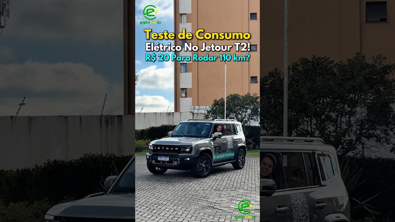 Teste de Consumo Elétrico Jetour T2… Quanto faz em km/l?