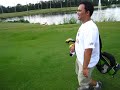 Don first time playing golf