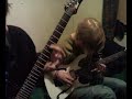 Mitch and Dylan harmonizing guitar Mitch and Dylan harmonizing guitar