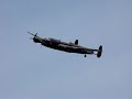 Avro Lancaster Bomber closeup sound flyby