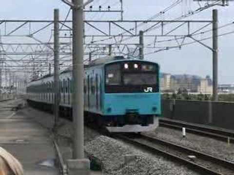 JR 201 skyblue livery, スカイブルーの京葉線201系