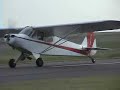 Piper Cub in Crosswinds Piper Cub in Crosswinds