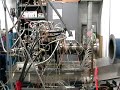 this video shows the audible difference between deflagration and detonation, the two main types of combustion.  here, a pulsed detonation engine is operated in deflagration mode (like a pulsejet) using a propane/air fuel mixture.  next, pure oxygen is used instead of air and detonation occurs.  the detonation waves have a much more profound effect on the flag and metal plate.  the resulting increase in thrust is approximately 200%.  these pde tests took place at the ut arlington aerodynamics research center in 2008.