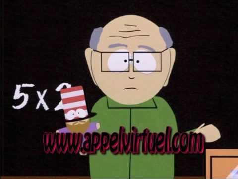garrison - Monsieur Garrison de South Park dans l'appel virtuel.