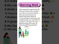 Morning Walk| Morning Walk Essay in English 10 Linesl Short Essay on Morning