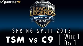 LCS NA Spring 2015 - W1D1 - TSM vs C9