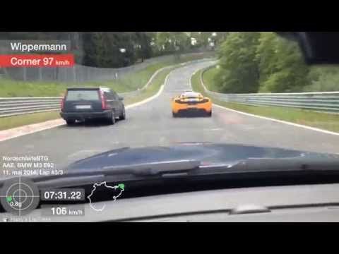 E92 m3 vs Volvo 850 Nurburgring