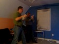 Larry and Dean playing WII boxing
