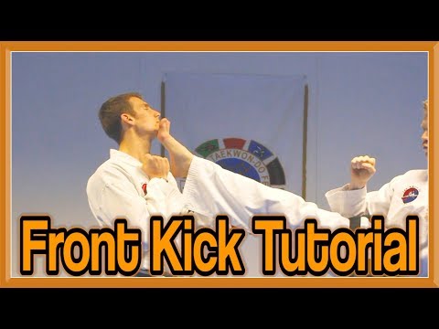 how to say front snap kick in korean